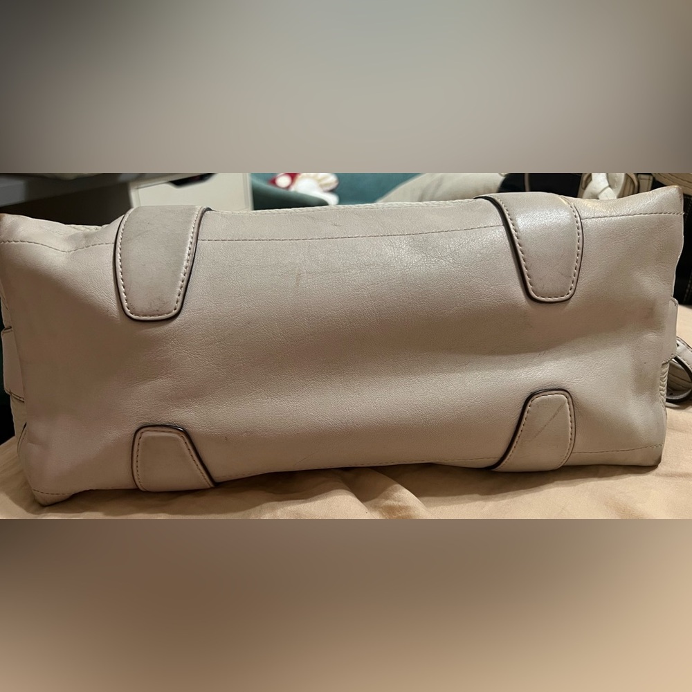 Coach Preston Bleeker Satchel Pebbled leather gray bag # 30144 - Picture 6 of 9
